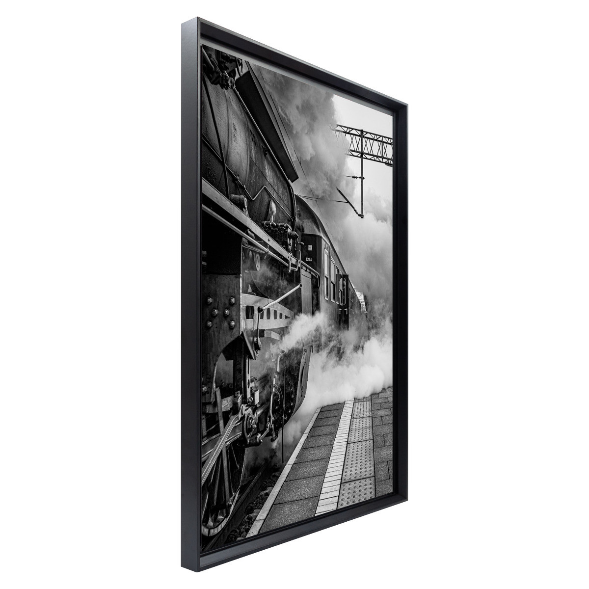 Tableau Mural Encadré Train Vapeur Industriel ILLUSION tableaux encadrés, CEANOTHE