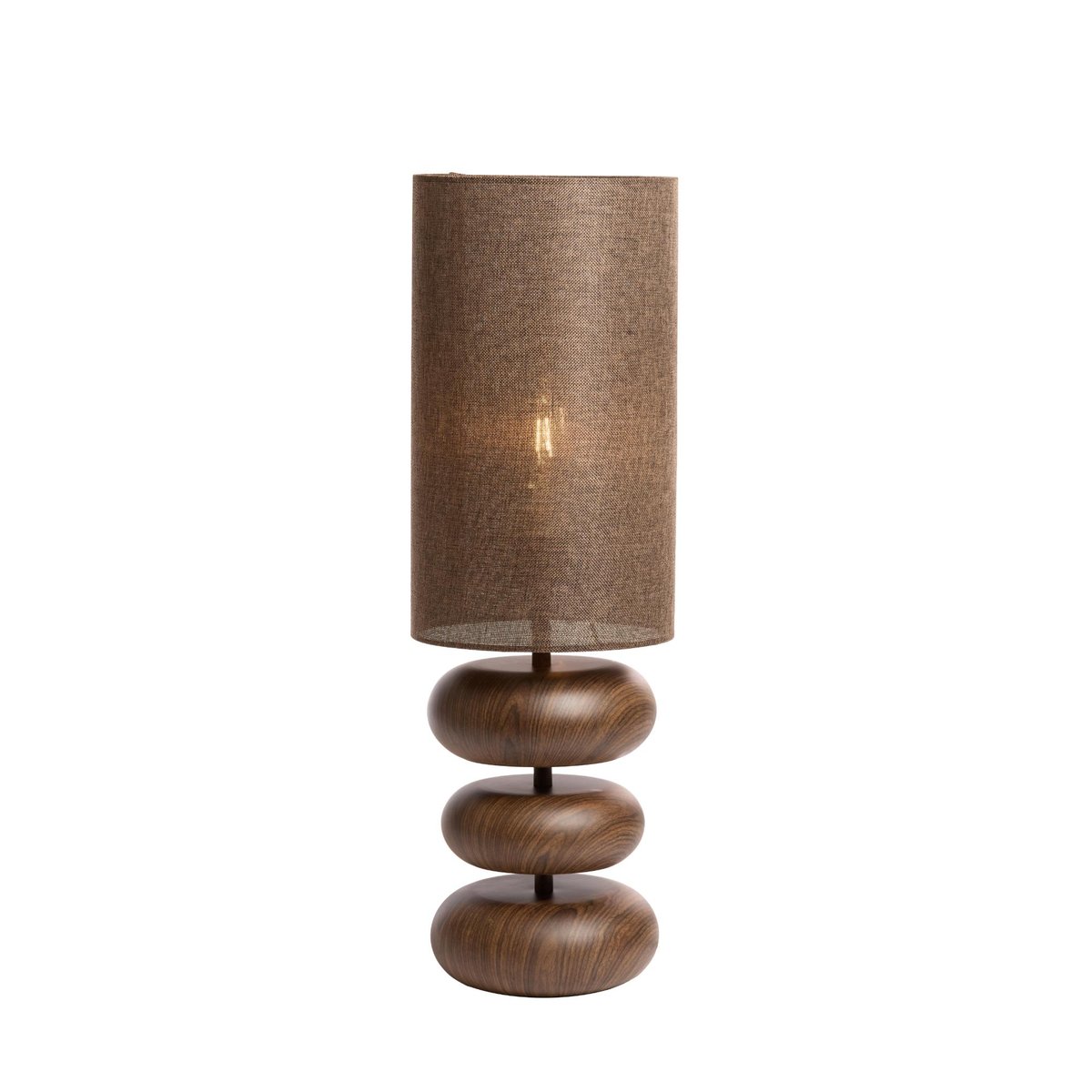Lampe À Poser Métal DANIALO marron, LIGHT & LIVING