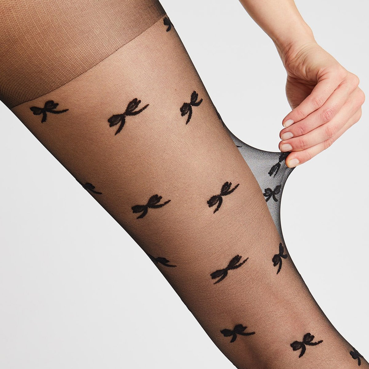 Collants fantaisie CRAQUANTE noir, ROUGEGORGE LINGERIE