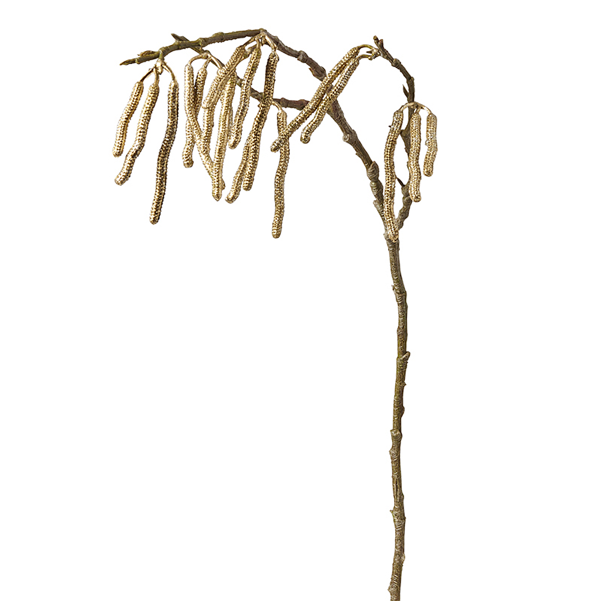 Branche métallique tombante artificielle H67 doré, SIA DECO