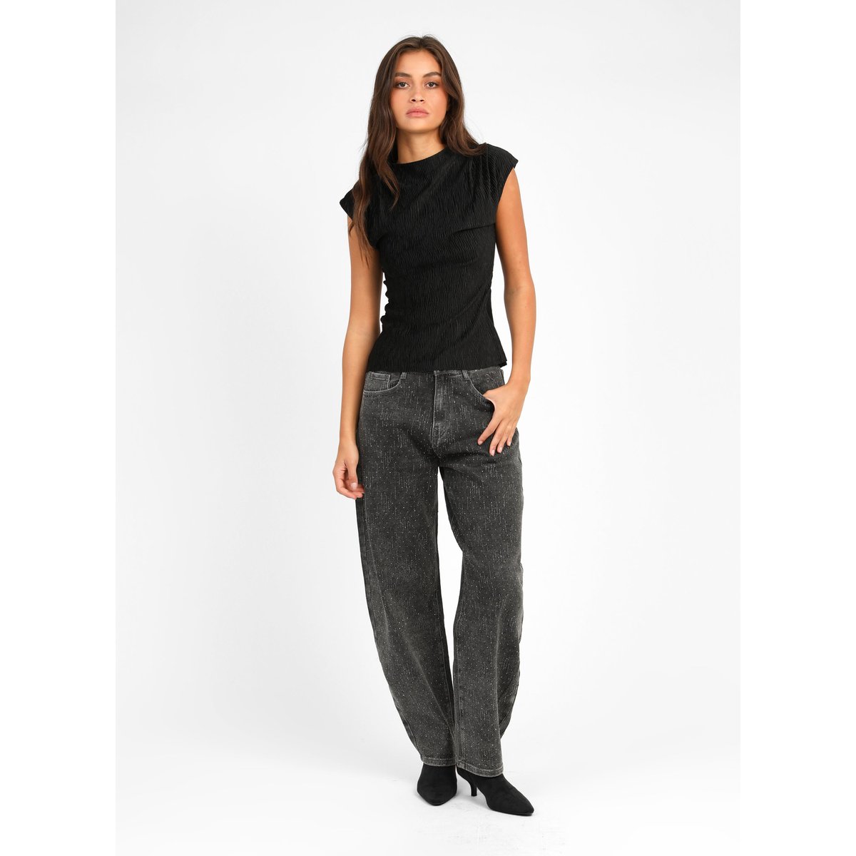 Pantalon PIGRIFFE gris, AN'GE