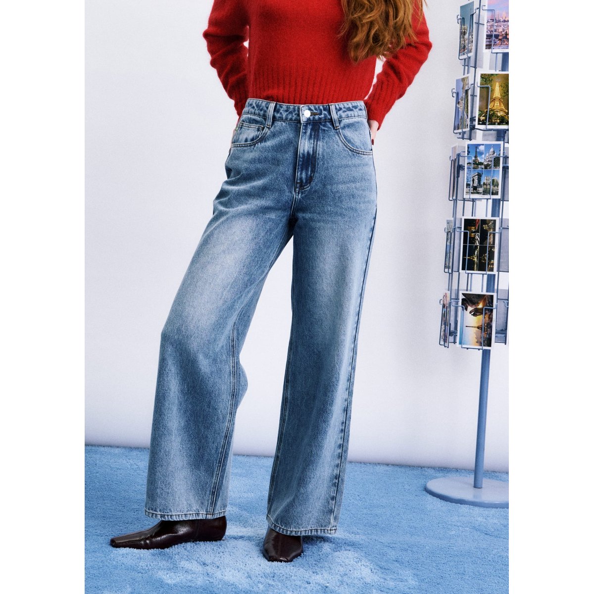 Jean Ossa en coton OSSA bleu jean, FRNCH