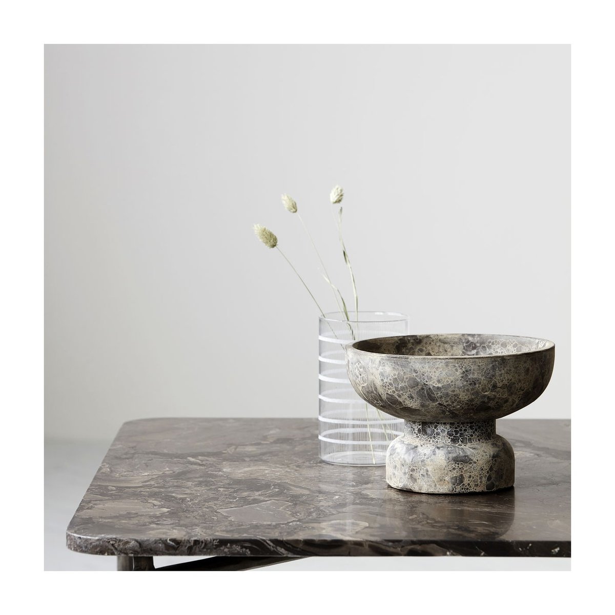 Photophore Ancient gris, marron, HOUSE DOCTOR