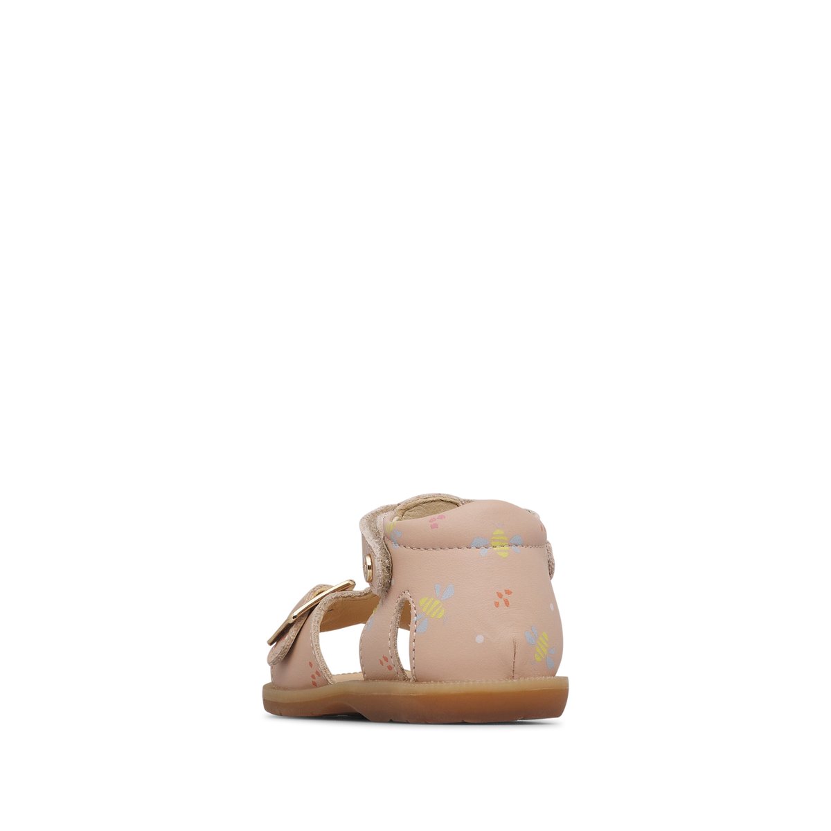 Sandales en cuir QUARZO rose poudré-, NATURINO