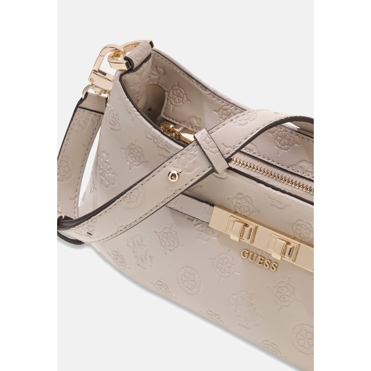 Sac À Épaule Carmella Logo rouge foncé, GUESS