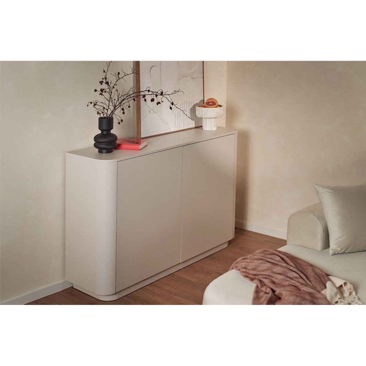 Buffet bas contemporain collection LUVIO cachemire, RECOLLECTION