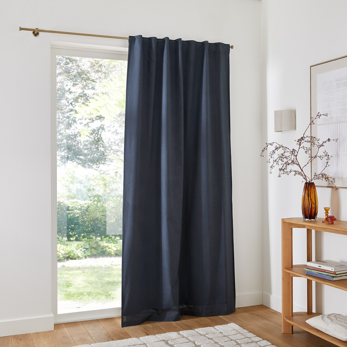Lincot Hidden Tab Blackout Curtain ink blue, LA REDOUTE INTERIEURS