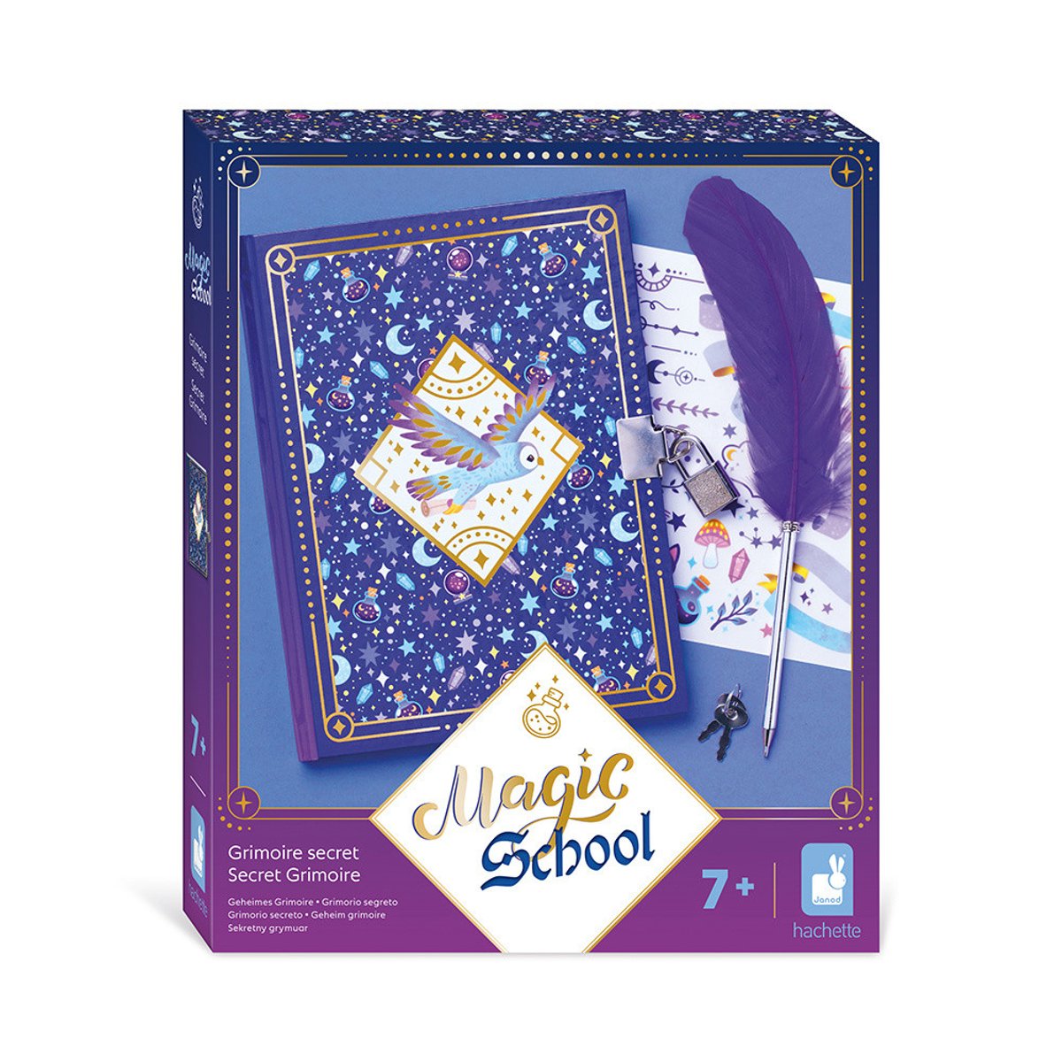Grimoire Secret Magic School couleur unique, JANOD
