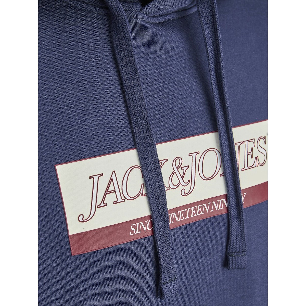 Logo Print Hoodie blue, JACK & JONES