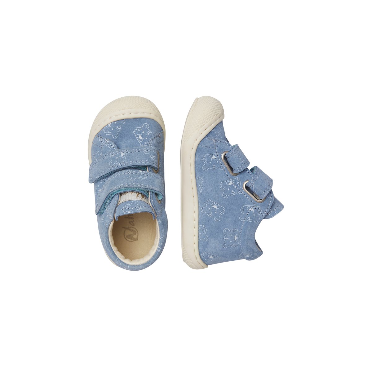 Chaussures premiers pas en suède COCOON VL céleste-, NATURINO