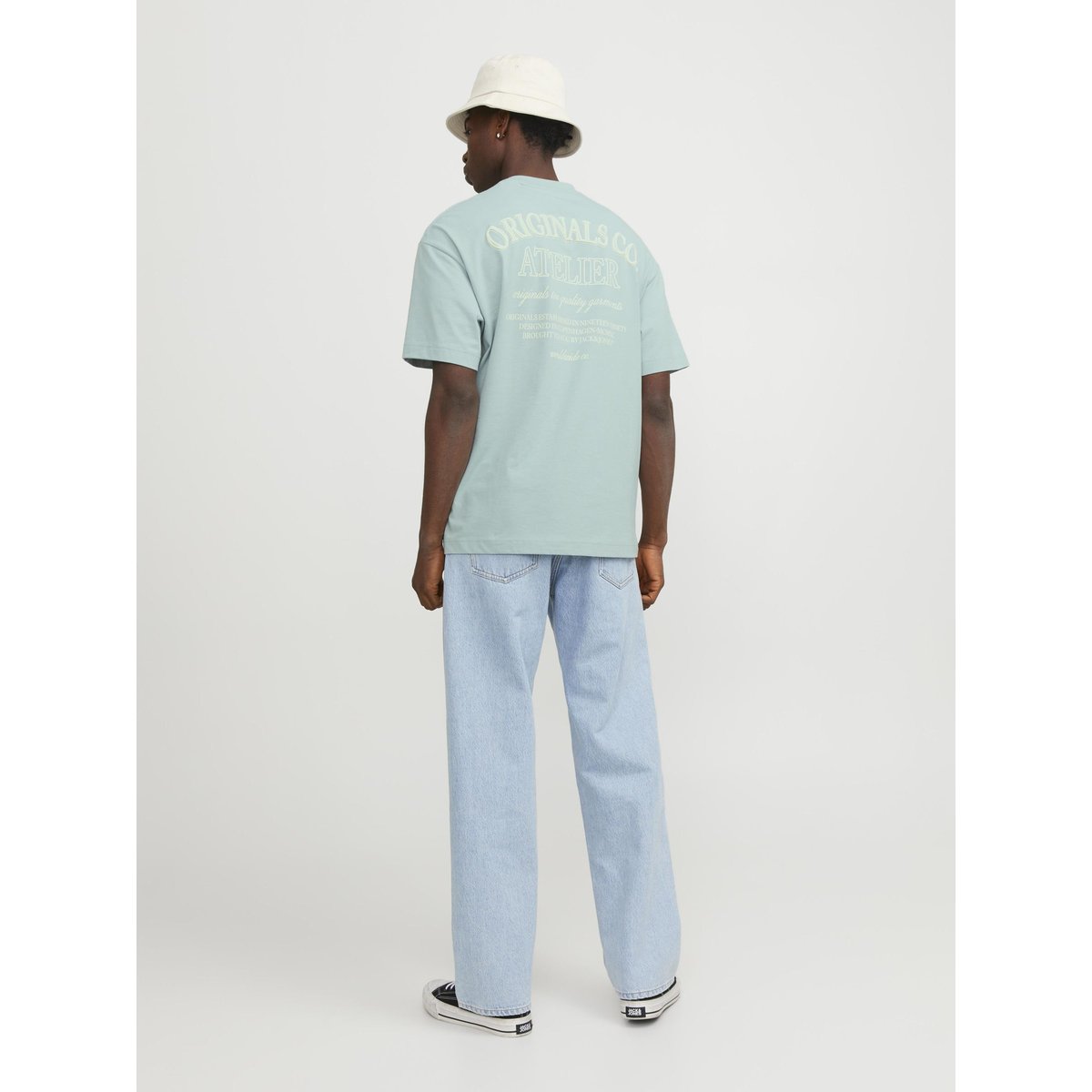T-Shirt gray mist, JACK & JONES