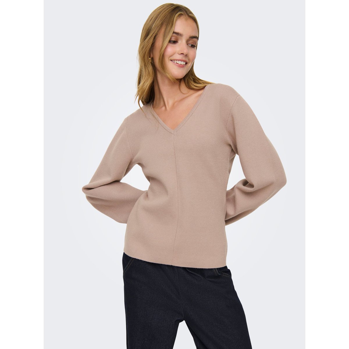Pull En Maille mocha meringue, ONLY