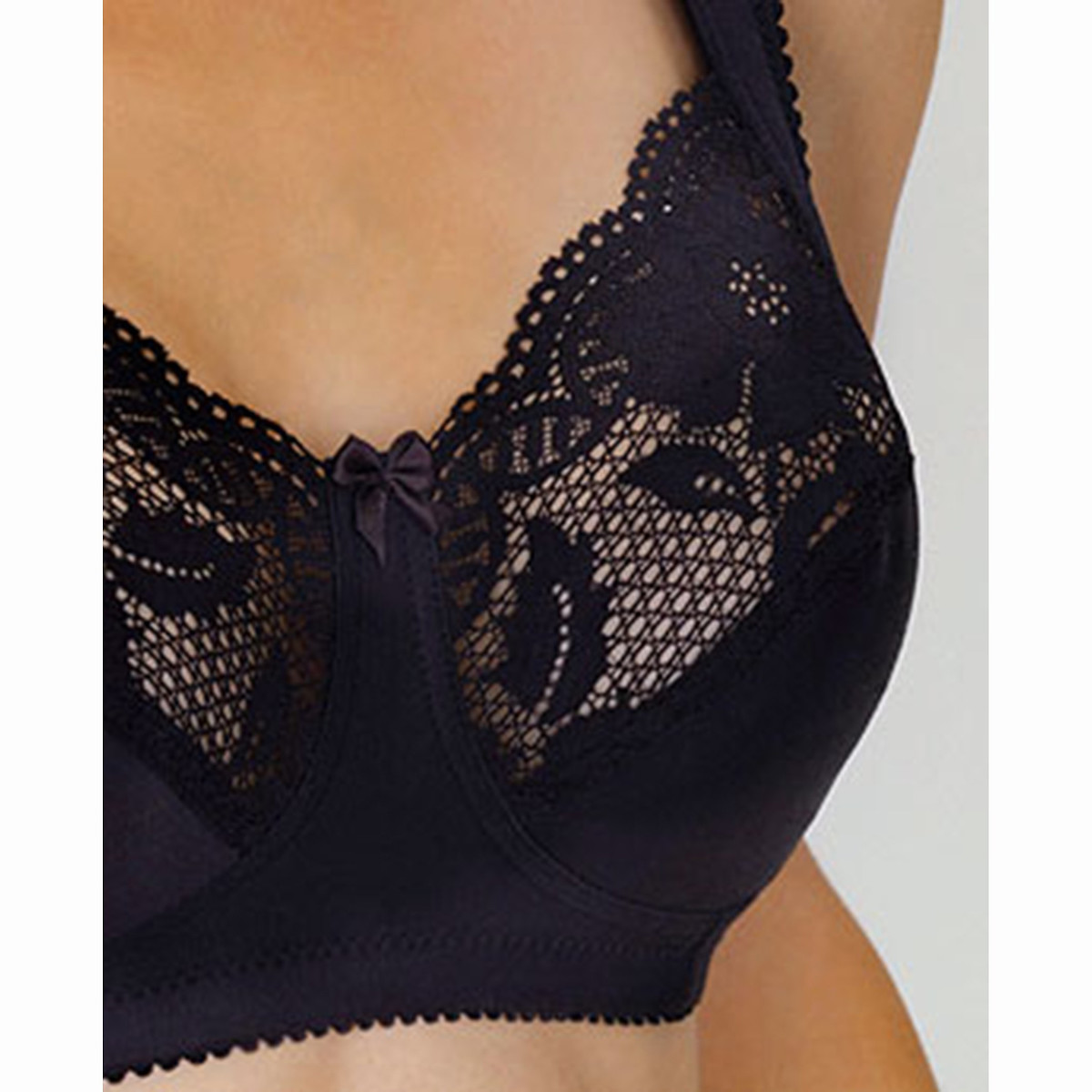 Soutien-gorge sans armatures Lovely Lace noir, MISS MARY OF SWEDEN