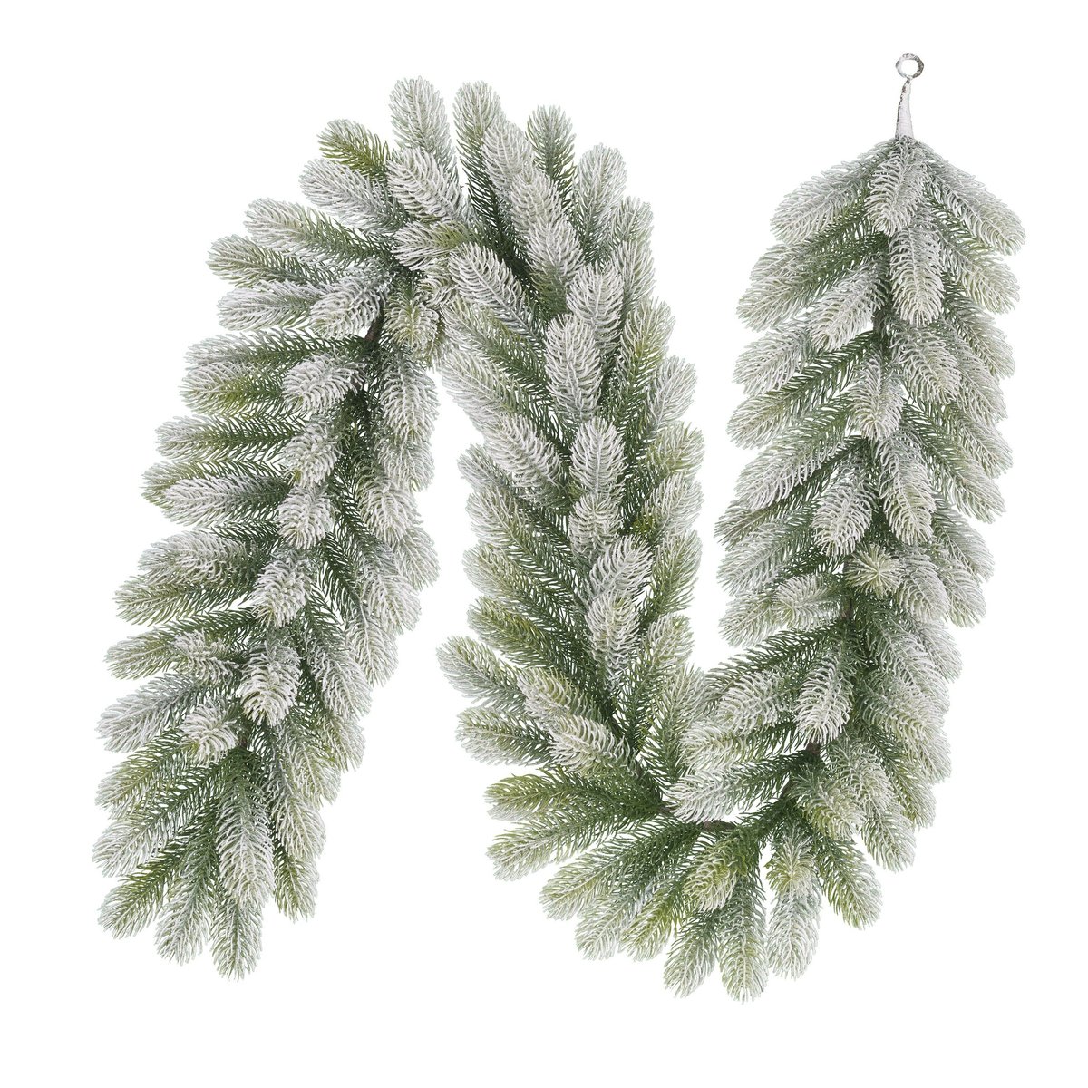 Guirlande de Noël enneigée L180 cm NAGOYA vert, BLACK BOX TREES