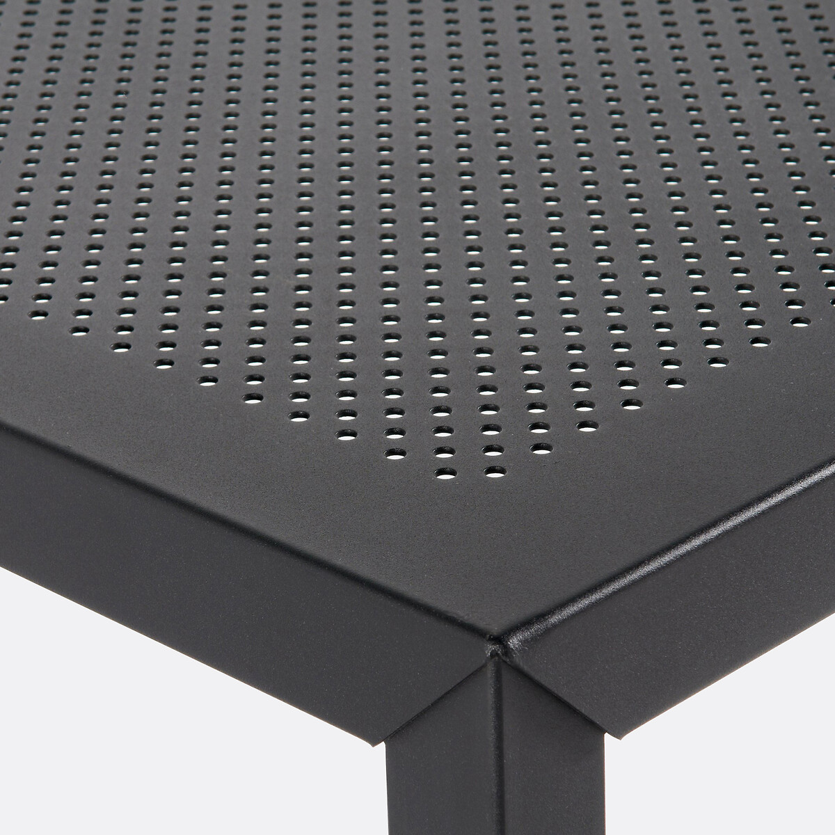 Table rectangulaire en métal acier perforé, Choe noir mat, LA REDOUTE INTERIEURS