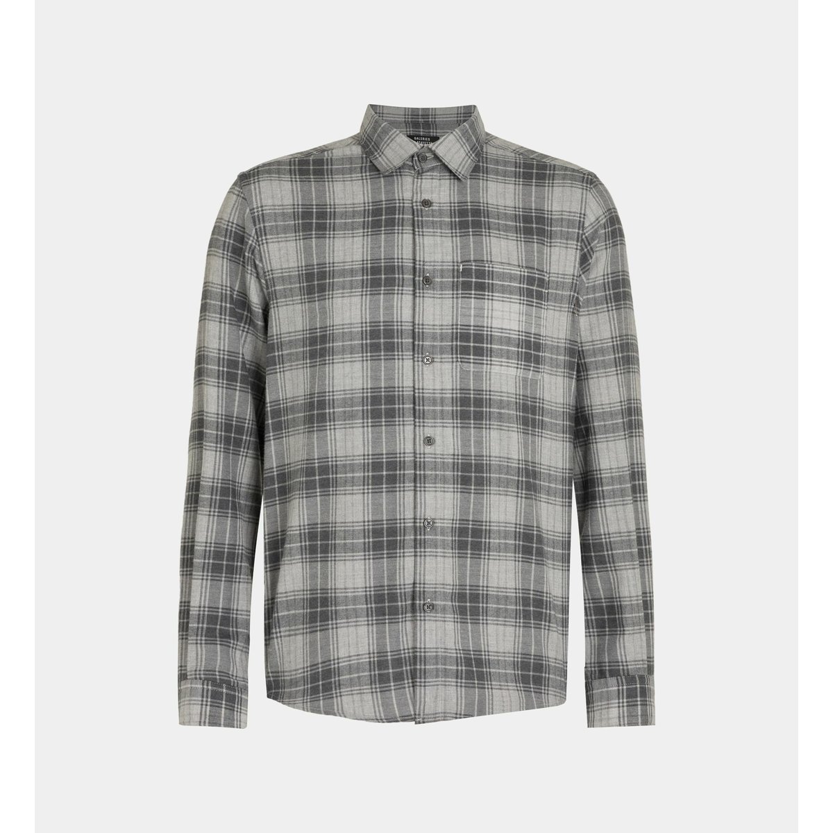 Chemise rifleck 2 à carreaux en coton gris, GALERIES LAFAYETTE