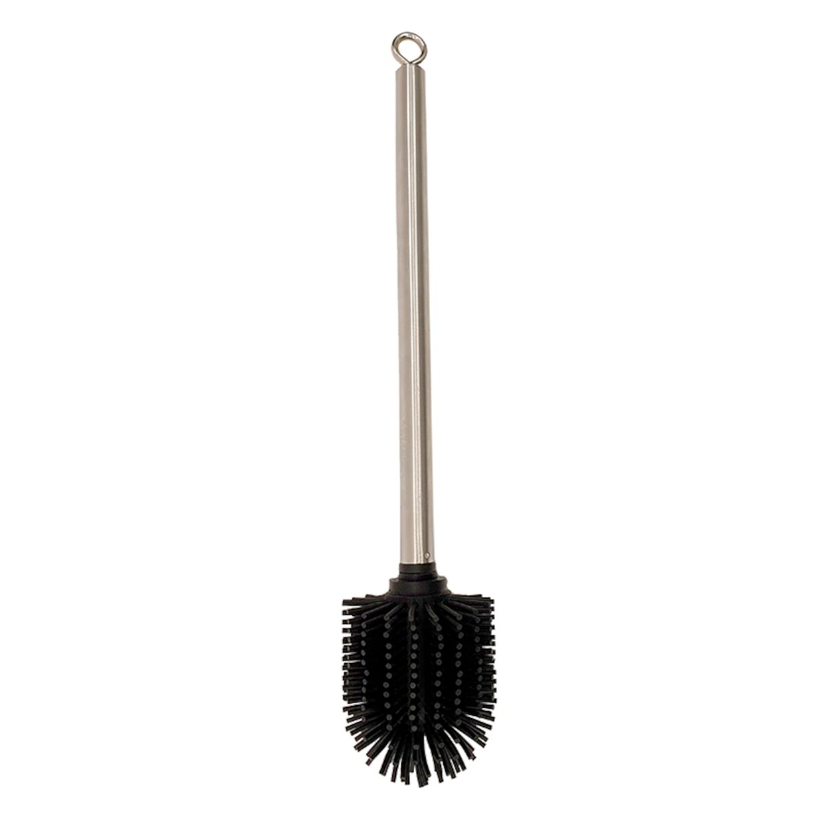 Balayette WC avec manche en métal argent, HOME MAISON