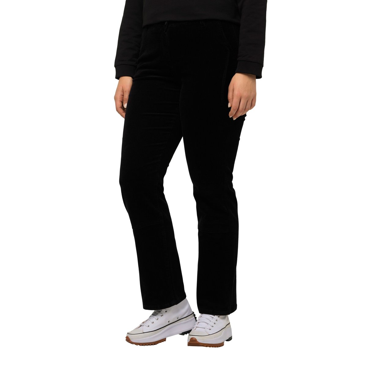 Pantalon en velours côtelé Mandy noir, ULLA POPKEN