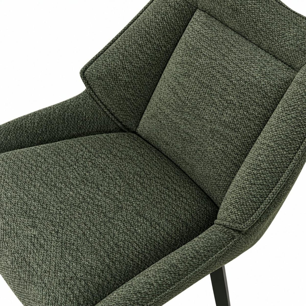 Chaise design tissu microfibre kaki (lot de 2) IENA kaki, PIER IMPORT