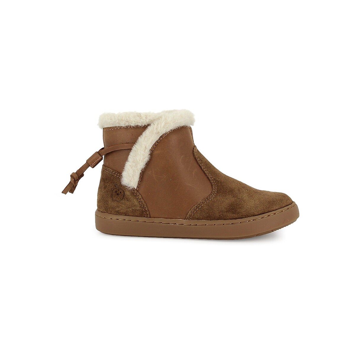Botins forrados PLAY FUR SWEET camel, SHOO POM