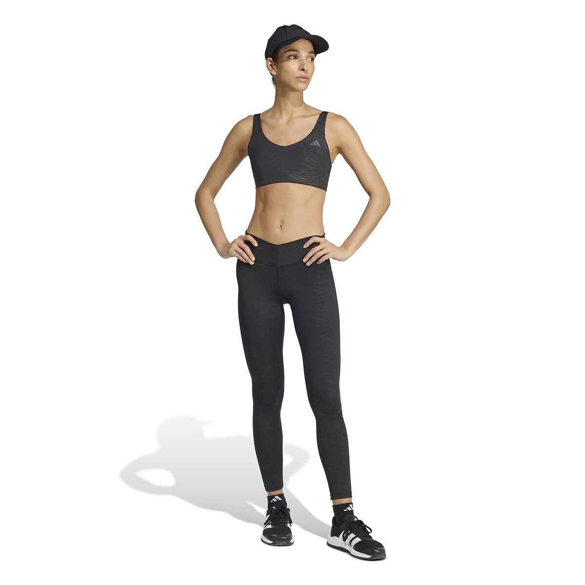 Leggings sportivi fantasia nero , adidas Performance