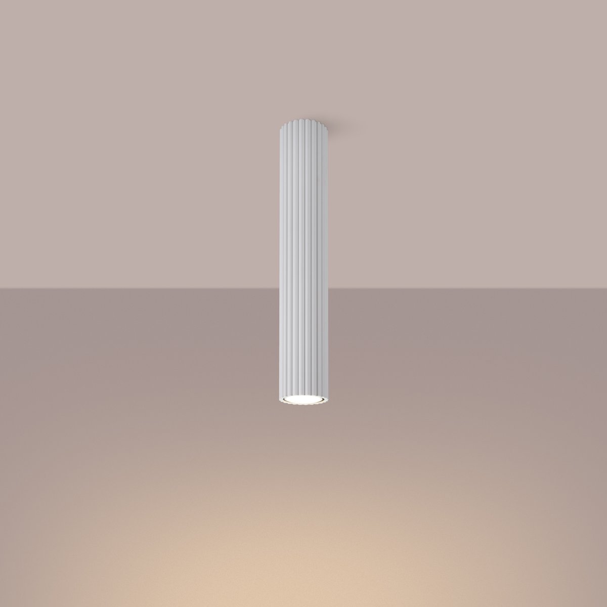 Plafonnier Aluminium Blanc GU10 1 Karbon 40 blanc, EDEN