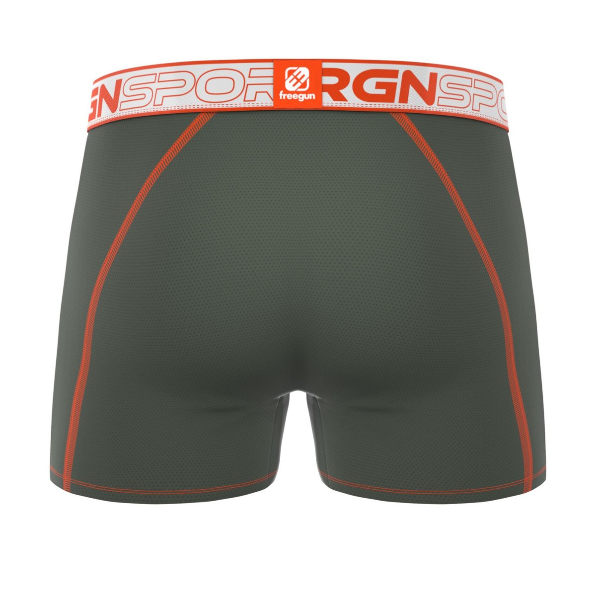 Lot De 3 Boxers Sport rose/blanc/gris/orange/kaki/bleu foncé/vert fluo, FREEGUN