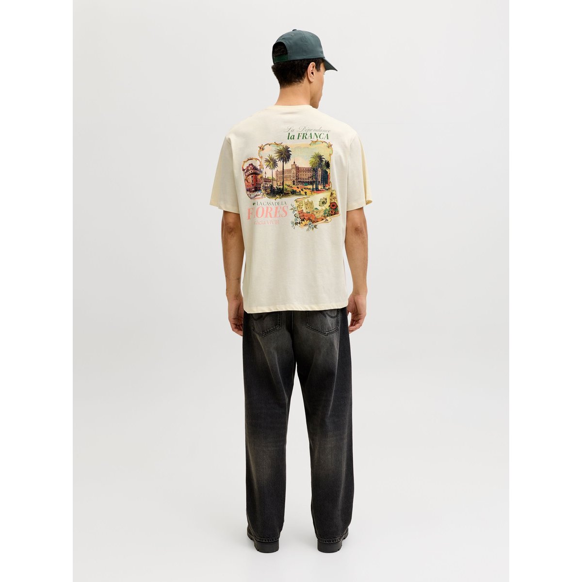 T-Shirt antique white, JACK & JONES