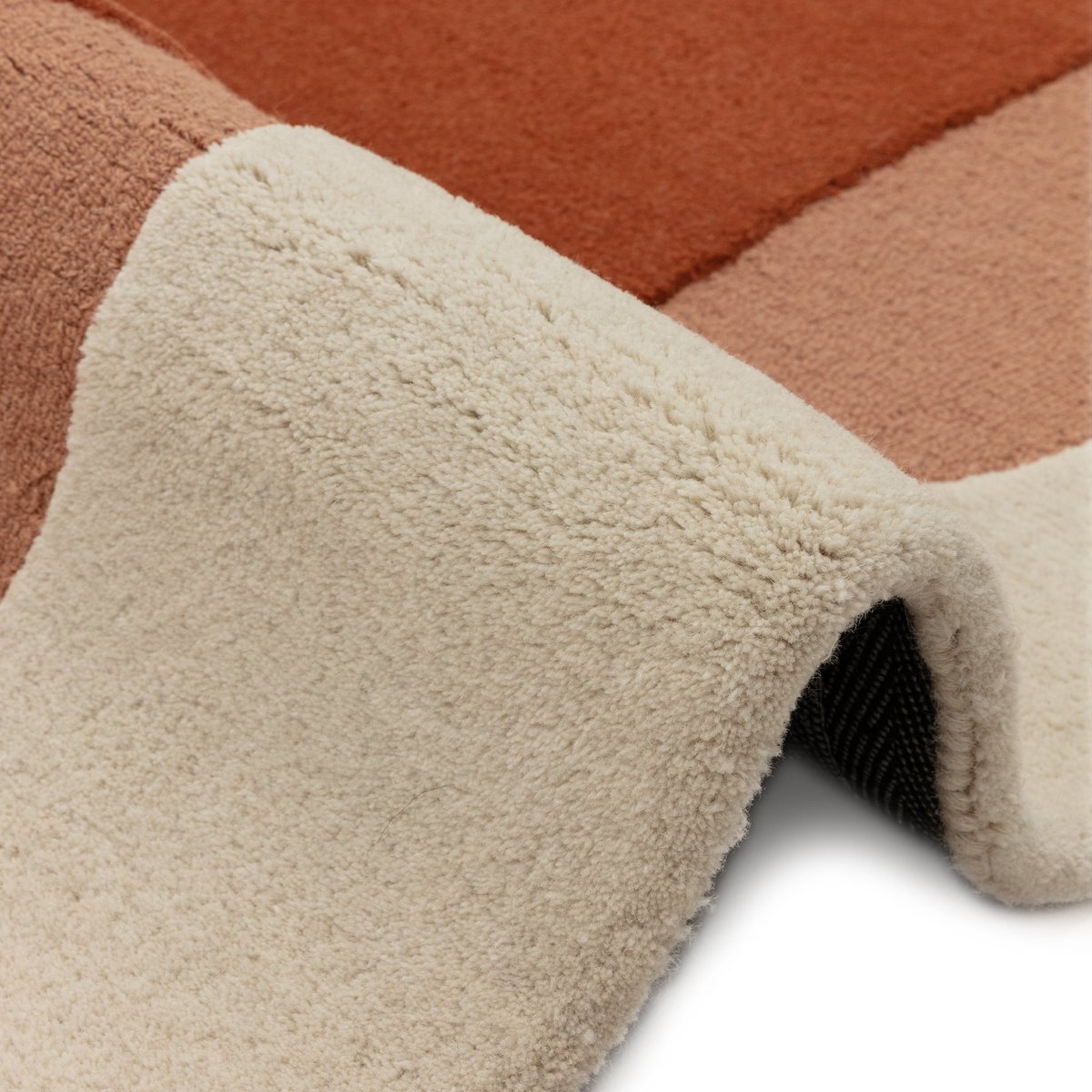 Tapis de salon et chambre en laine PENNY rouge, NOVATREND