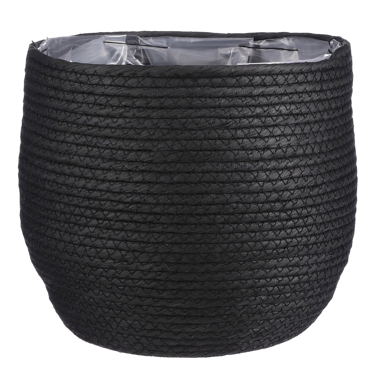 Panier à plantes Ø26 cm JORCK noir, MICA DECORATIONS