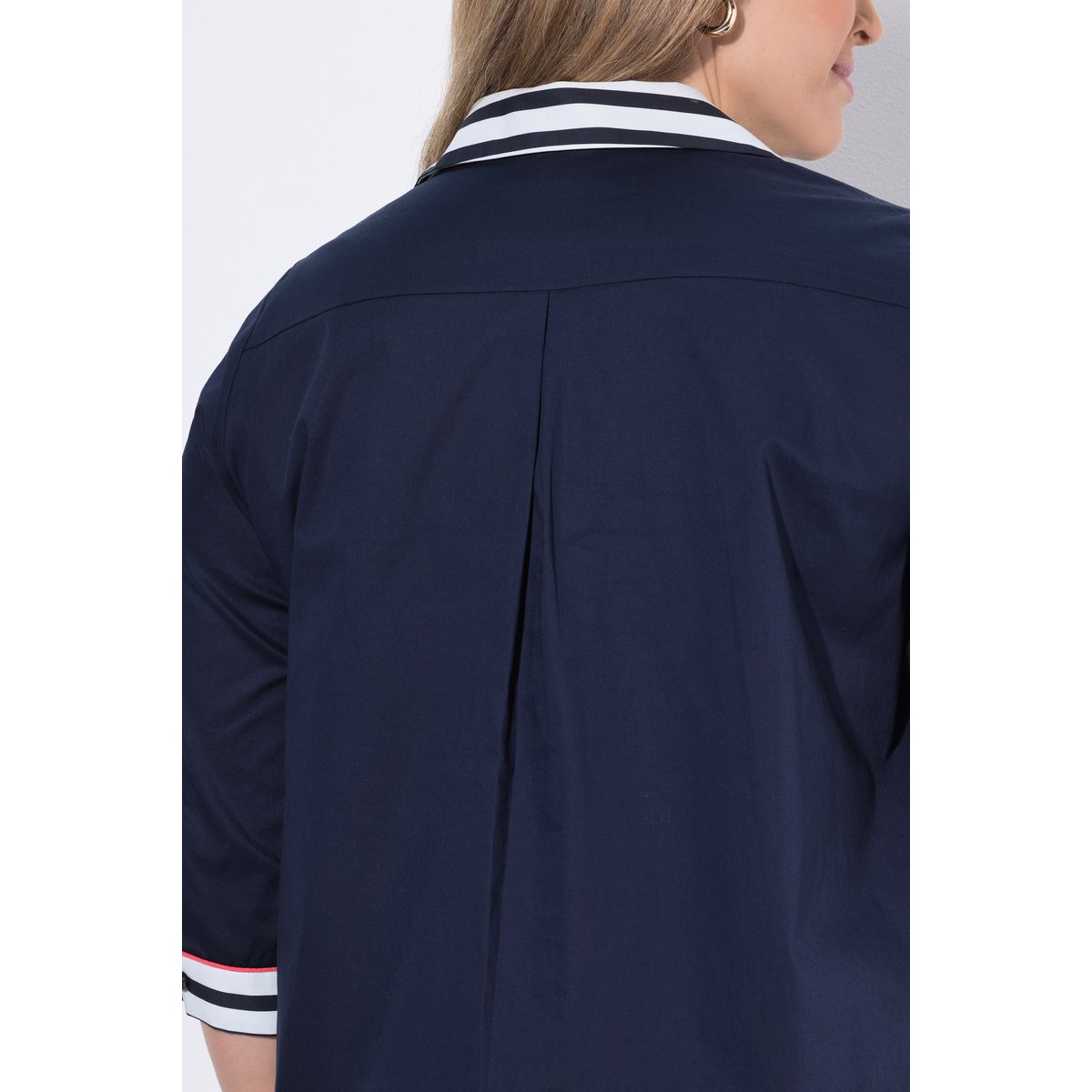 Robe en jersey avec rayures marine, ULLA POPKEN