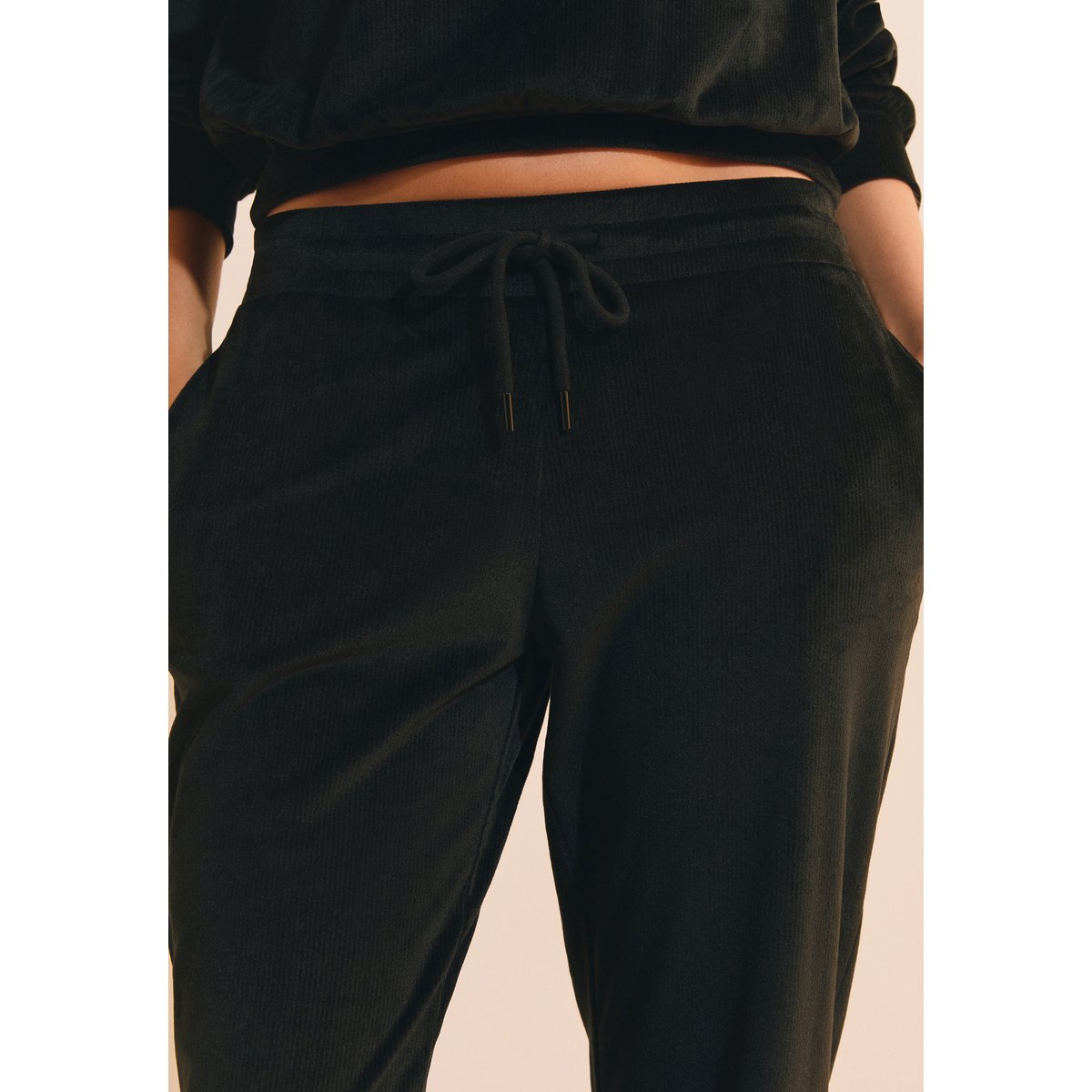 Pantalon de pyjama côtelé BAYRON noir, ETAM