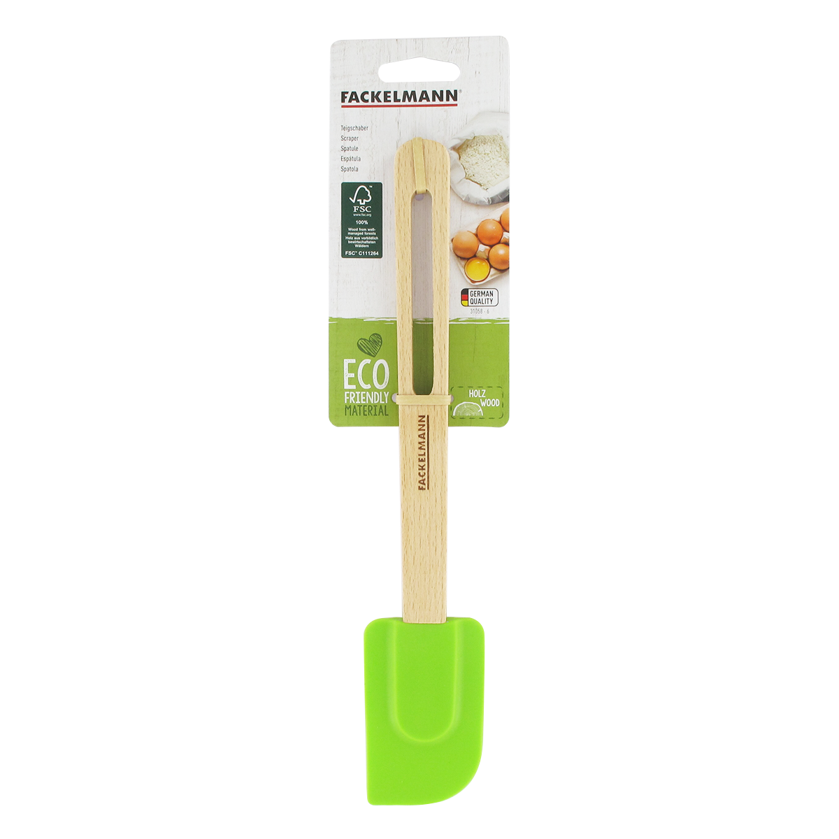 Ensemble de 2 Spatules de cuisine et de pâtisserie vert, FACKELMANN