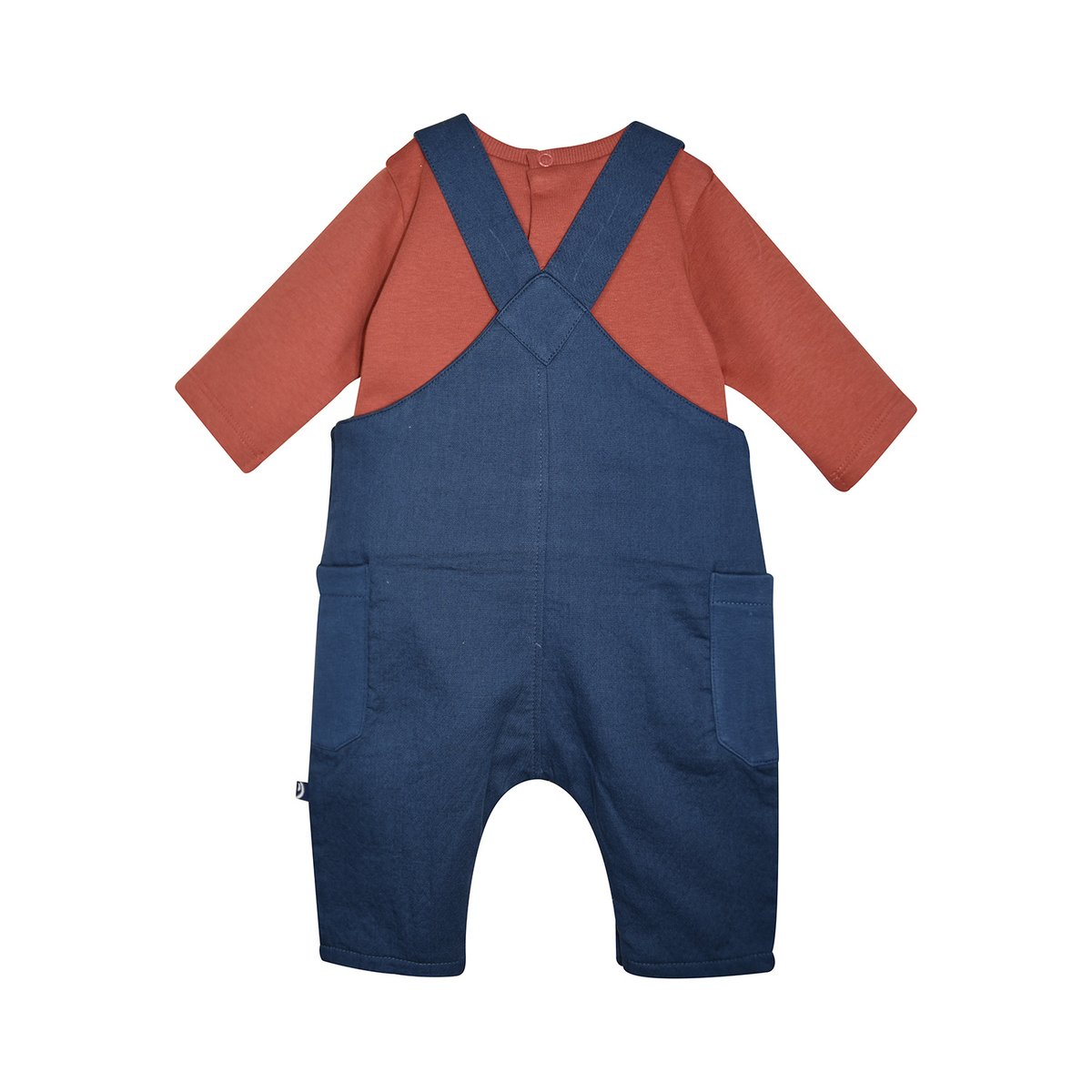 Ensemble tshirt manches longues salopette pepito bleu, SUCRE D'ORGE