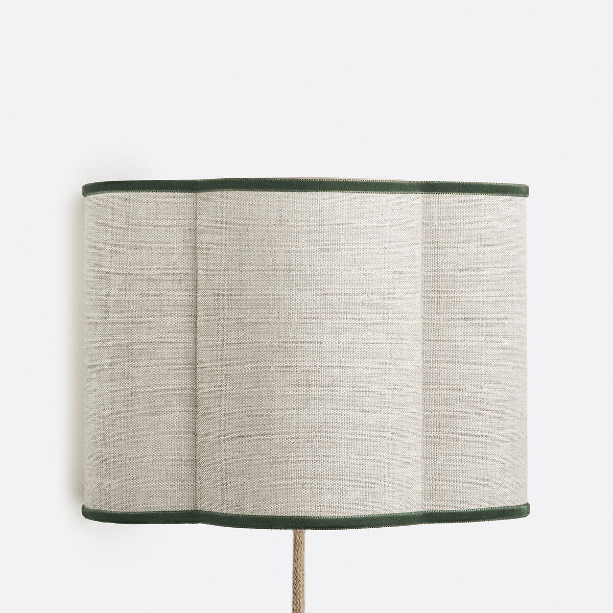 Thade Linen/Velvet Wall Light natural linen/green, LA REDOUTE INTERIEURS