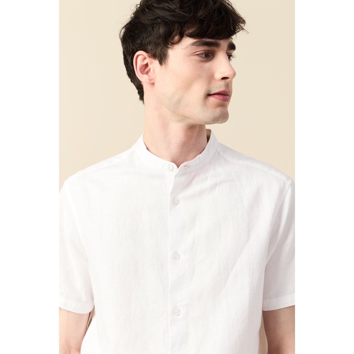 Chemise manches courtes blanc, BONOBO