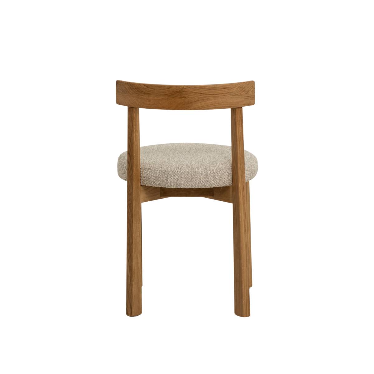 Lot de 2 chaises en bois de chêne SIDONIE bois clair, MADE IN MEUBLES