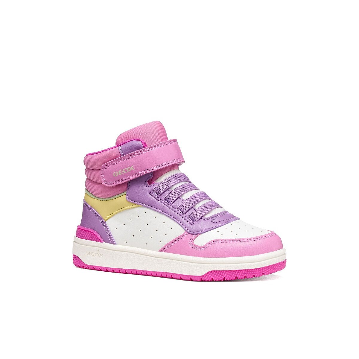 Kids Washiba High Top Trainers white/pink, GEOX