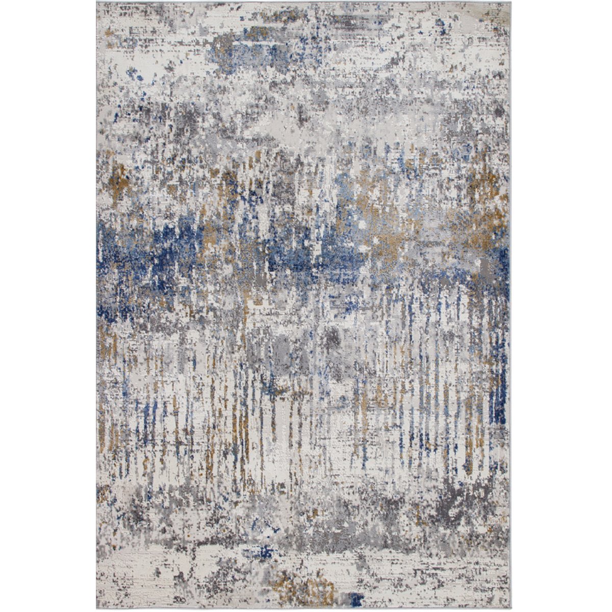 Tapis moderne tissé plat GLIMSON bleu, NOVATREND