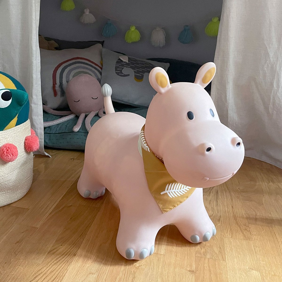 porteur gonflable, hippo beige, KINDSGUT