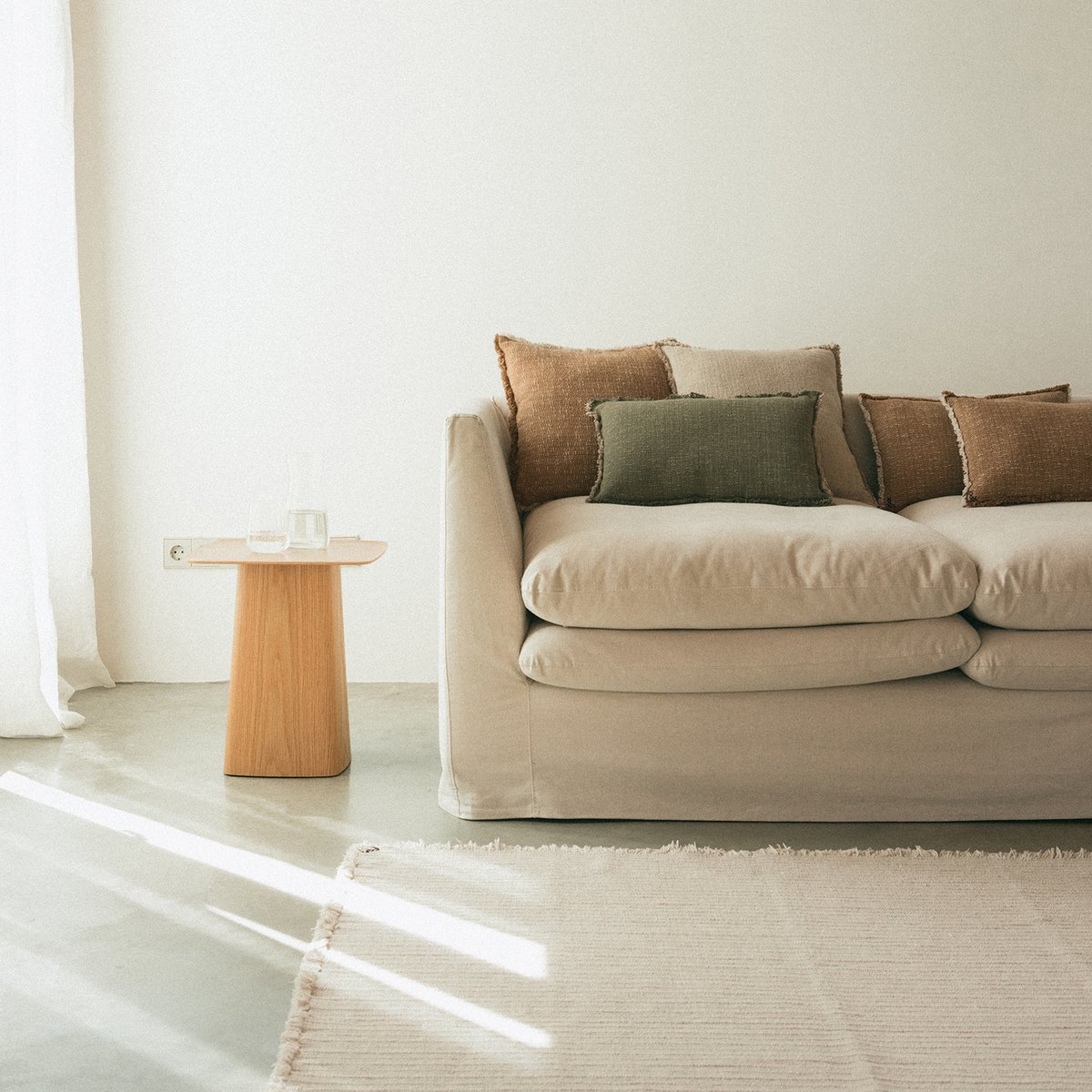 Tapis rectangulaire tissé à la main HANDLOOM LEGACY naturel, LORENA CANALS