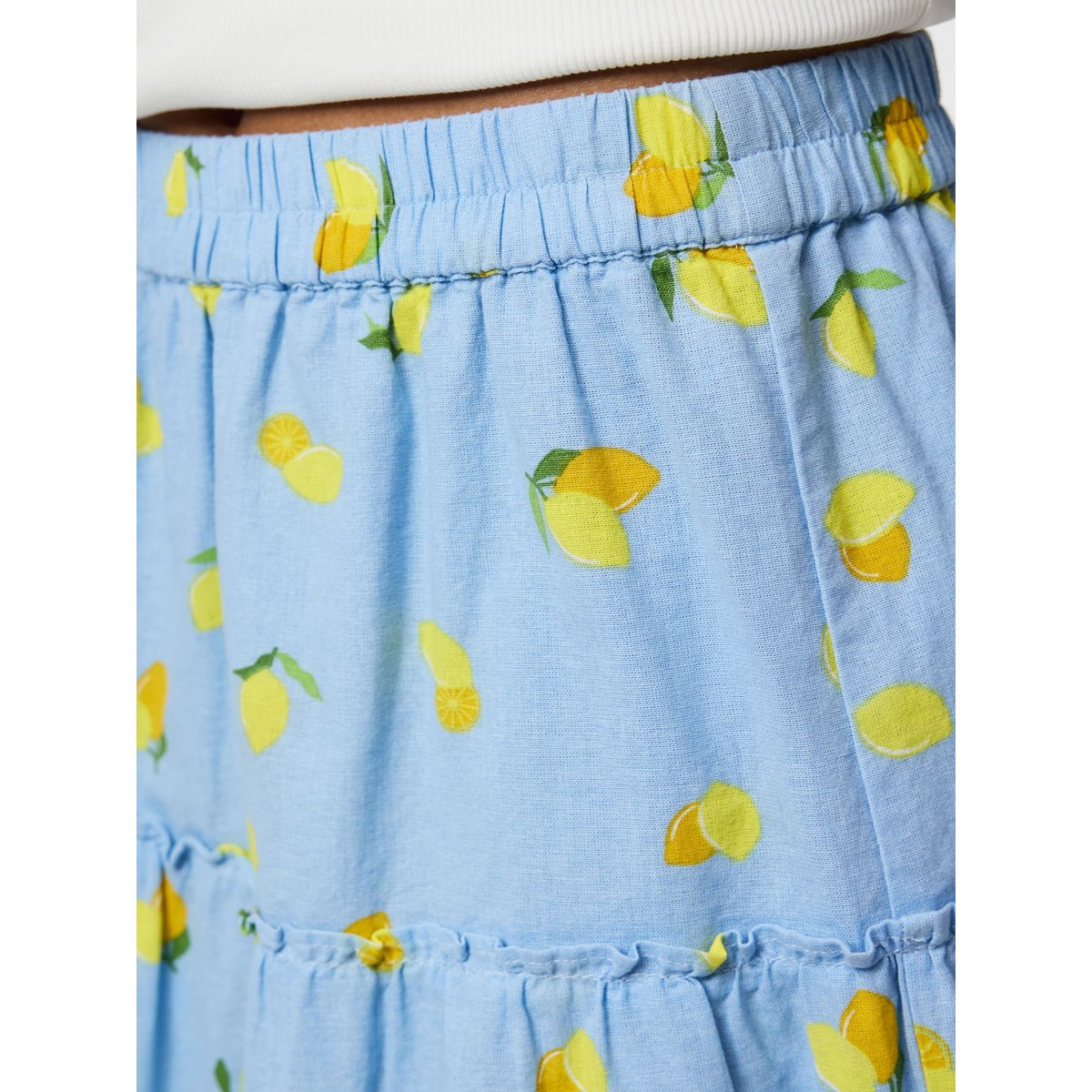 Mini-Jupe cashmere blue, PIECES
