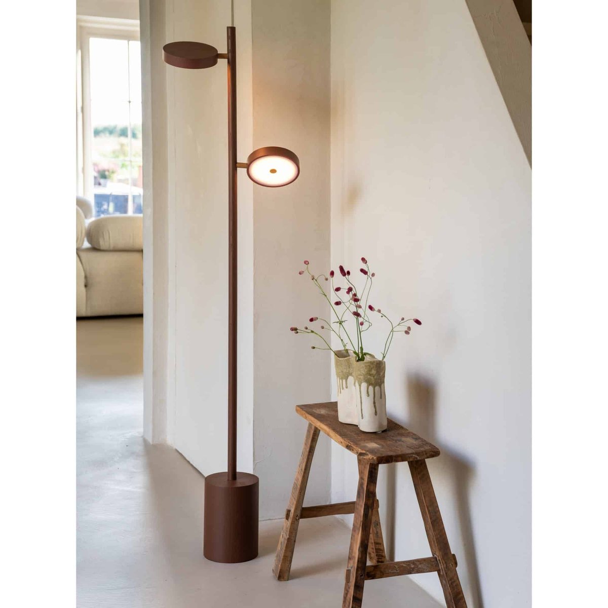 Lampadaire Bois OKINAWA marron, GOOD & MOJO