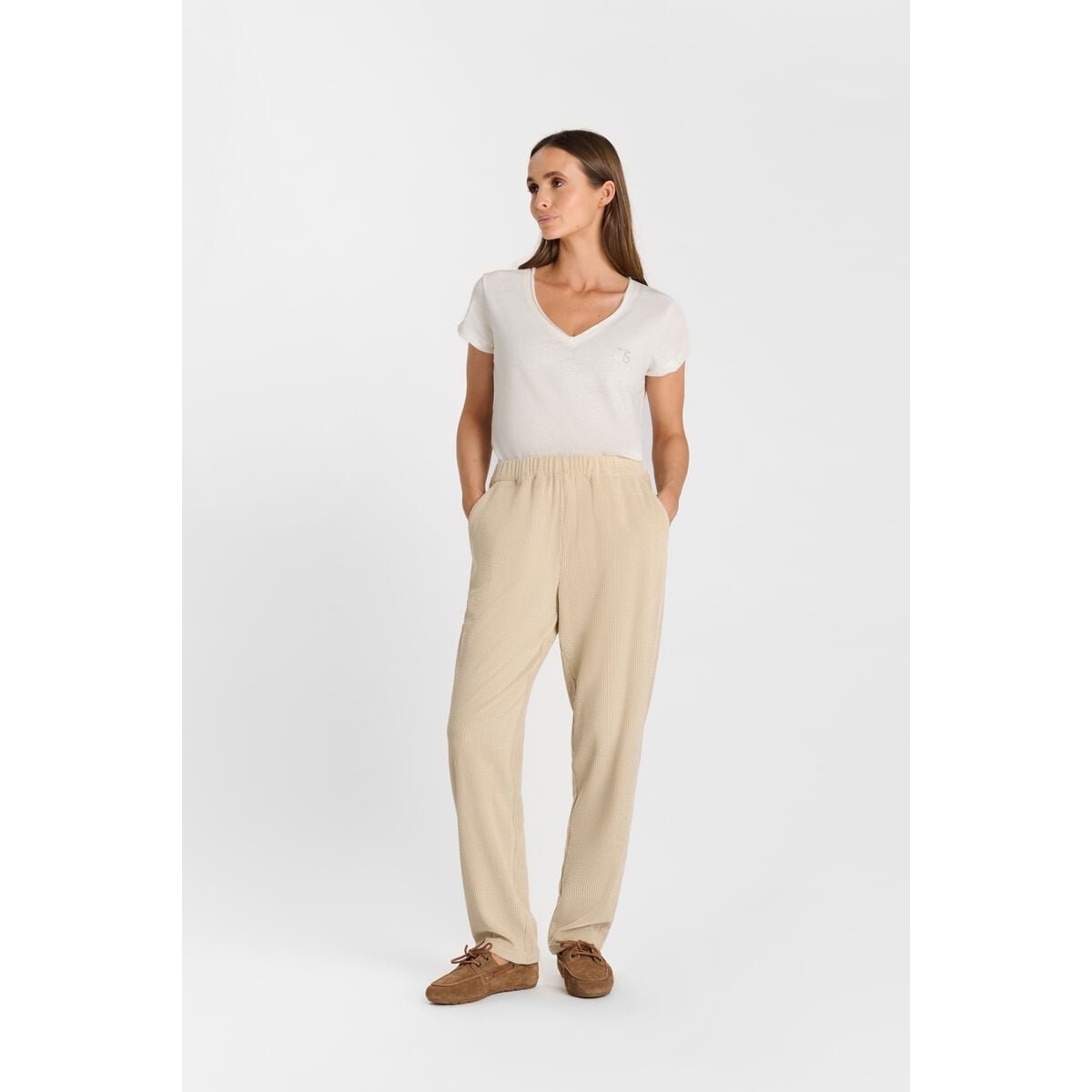 Pantalon droite GATA oat, LE TEMPS DES CERISES