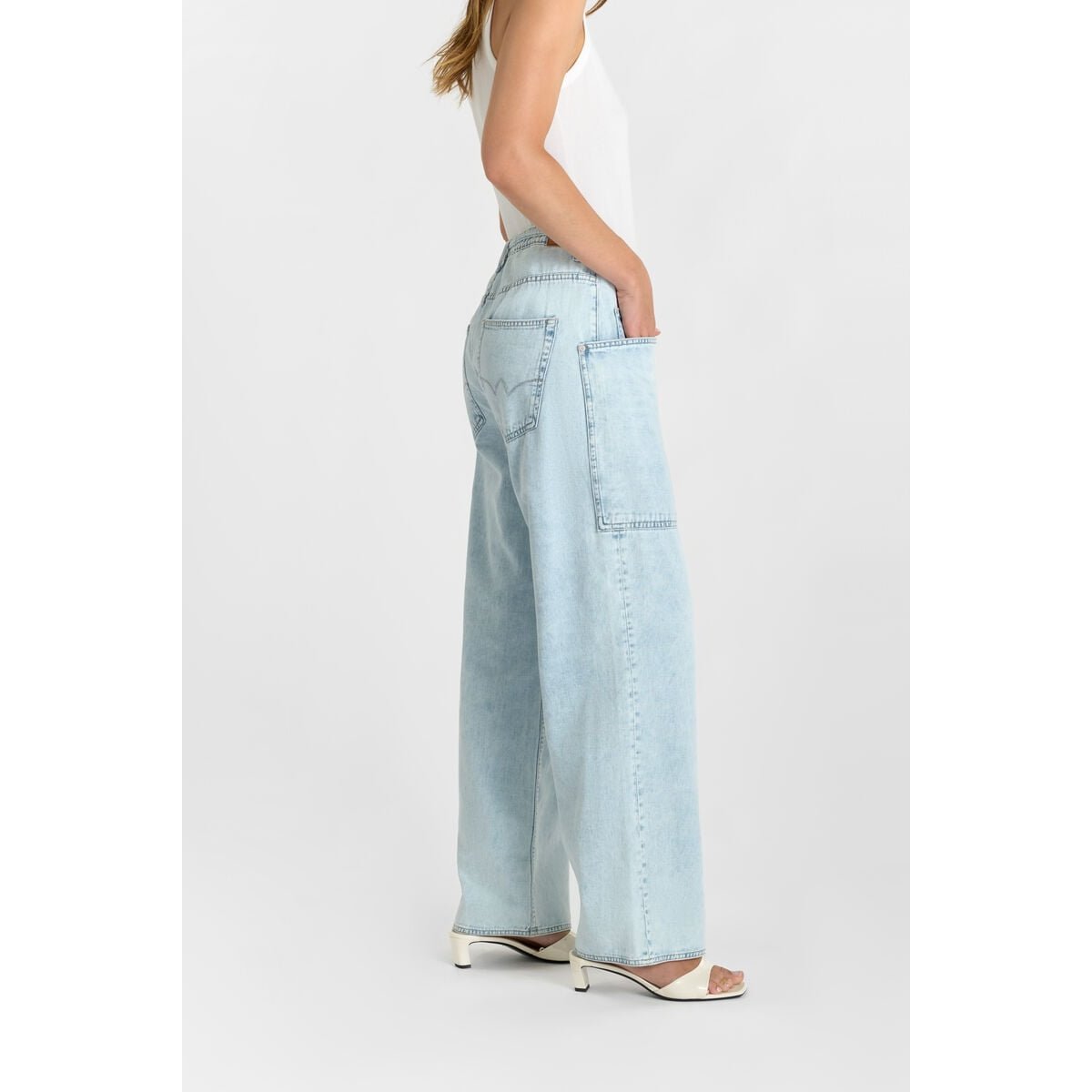 Jeans droite AURORA, longueur 34 blue, LE TEMPS DES CERISES