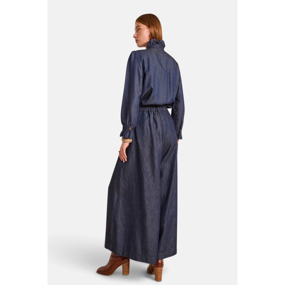 Pantalon extra large en denim TATIANA rinse, Maison 123