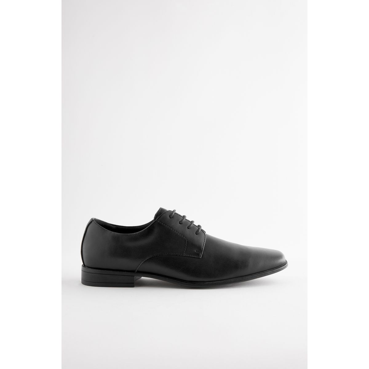 Chaussures derby fines à bout carré noir, NEXT