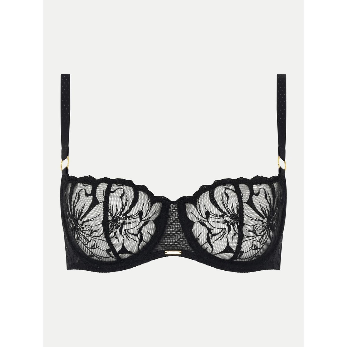 Soutien-gorge corbeille FLEURS noir, CHANTELLE