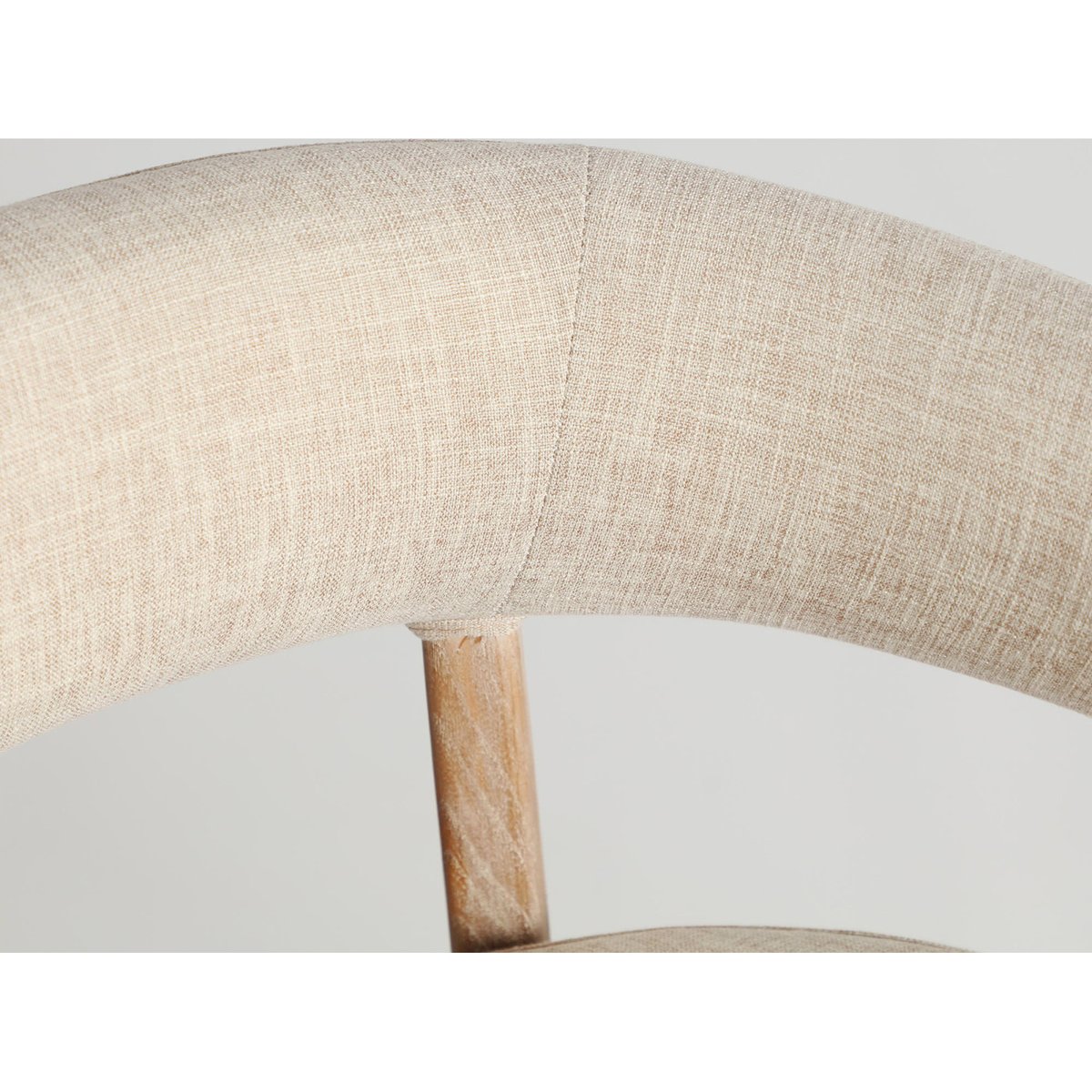 Chaise en bois et lin collection VACIO beige et bois clair, RECOLLECTION