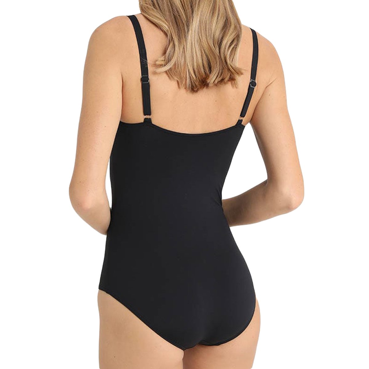 Maillot de bain une pièce amincissant Giselle noir/blanc, LASCANA